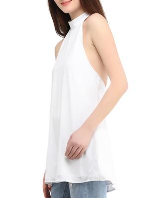 white solid tunic - 13386716 - Standard Image - 2