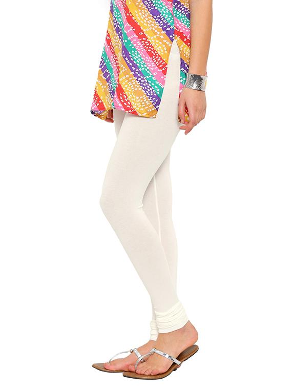 solid white viscose legging - 13389778 - Zoom Image - 2