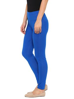 solid blue denim jegging - 13389784 - Standard Image - 2