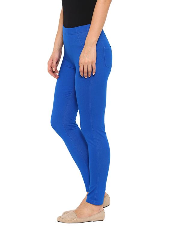 solid blue denim jegging - 13389784 - Zoom Image - 2