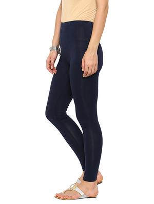 solid navy blue cotton legging - 13389850 - Standard Image - 2