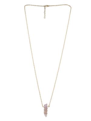 pink metal chain necklace - 13391226 - Standard Image - 2
