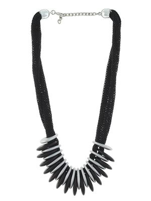 black metal long necklace - 13391227 - Standard Image - 2