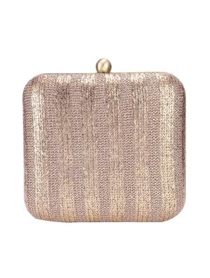 gold canvas clutch - 13393183 - Standard Image - 2