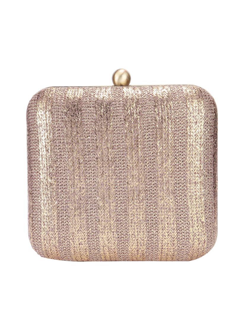 gold canvas clutch - 13393183 - Zoom Image - 2
