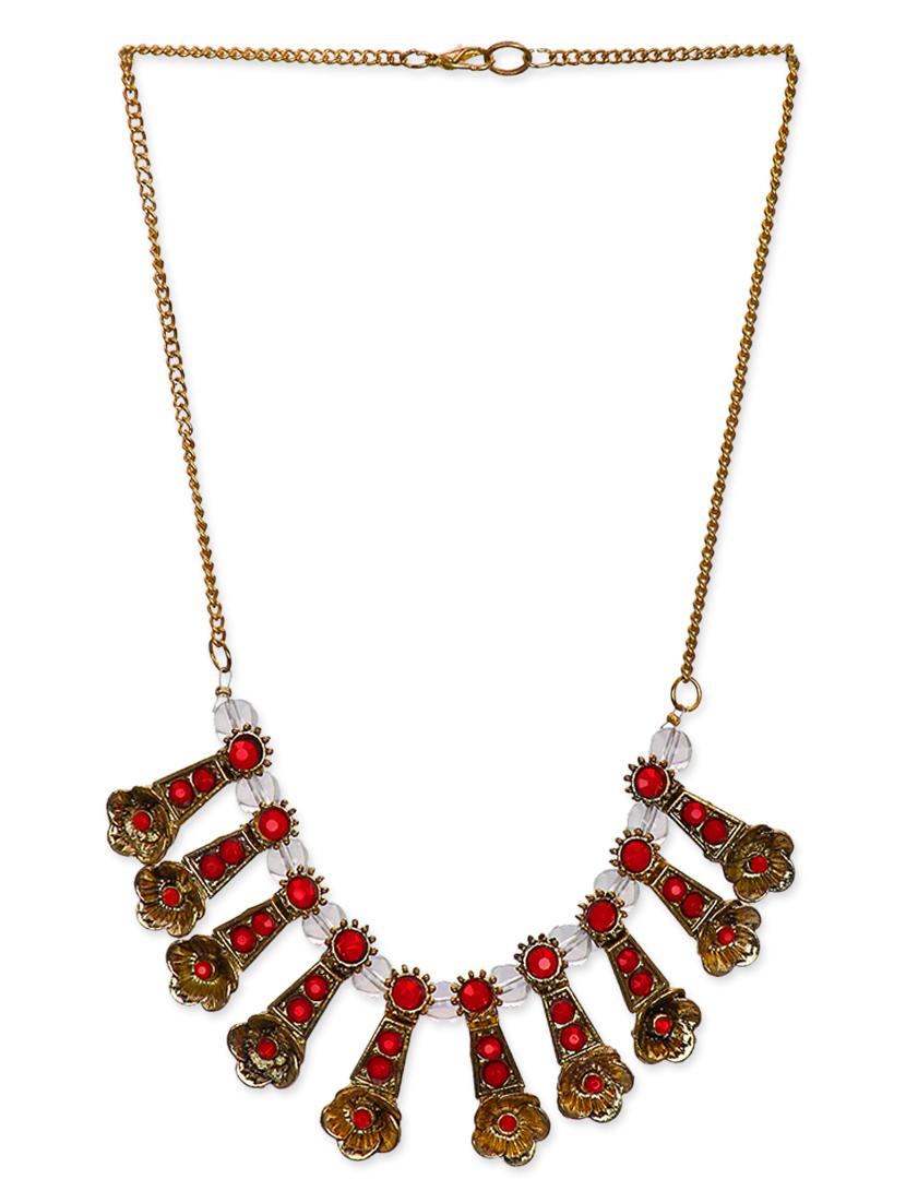 Lass Vogue studded statement necklace - 13393488 - Zoom Image - 2