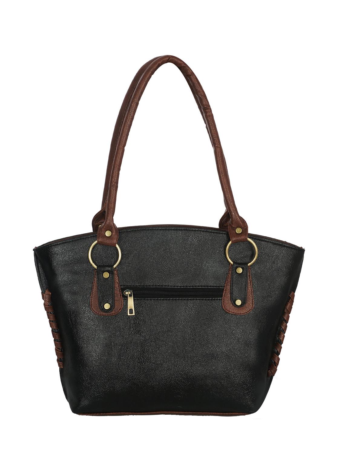 black leatherette handbag - 13394302 - Zoom Image - 2