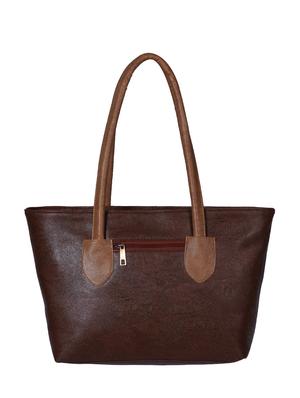 brown leatherette handbag - 13394310 - Standard Image - 2