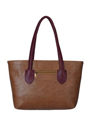 tan leatherette handbag - 13394311 - Standard Image - 2