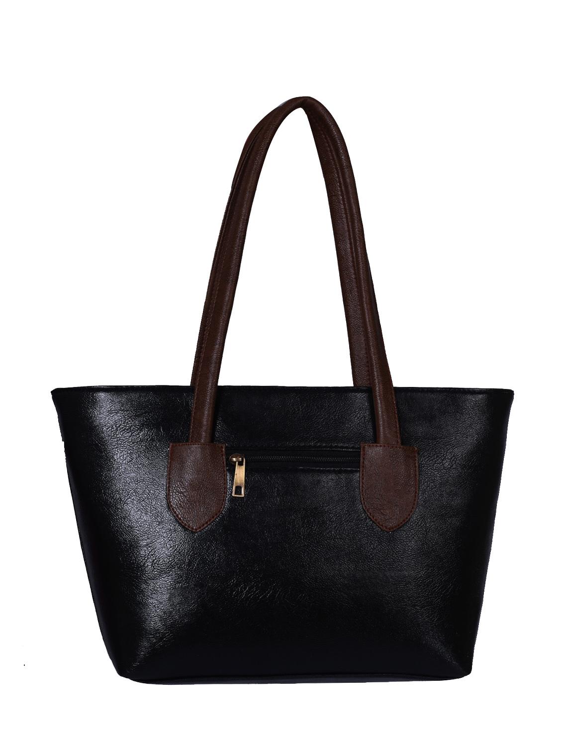 black leatherette handbag - 13394312 - Zoom Image - 2