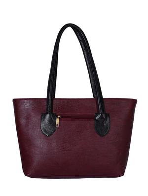 maroon leatherette handbag - 13394313 - Standard Image - 2