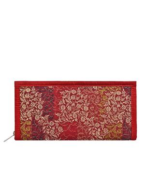 red cotton box clutch - 13395298 - Standard Image - 2