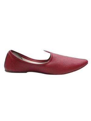 maroon leatherette slip on juti - 13397428 - Standard Image - 2