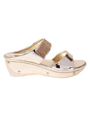 msc women gold synthetic wedge - 13410873 - Standard Image - 2