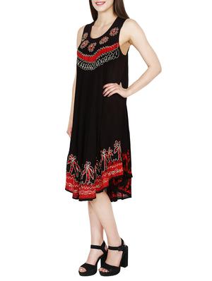 black crepe shift dress - 13417349 - Standard Image - 2