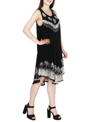 black crepe tent dress - 13417367 - Standard Image - 2