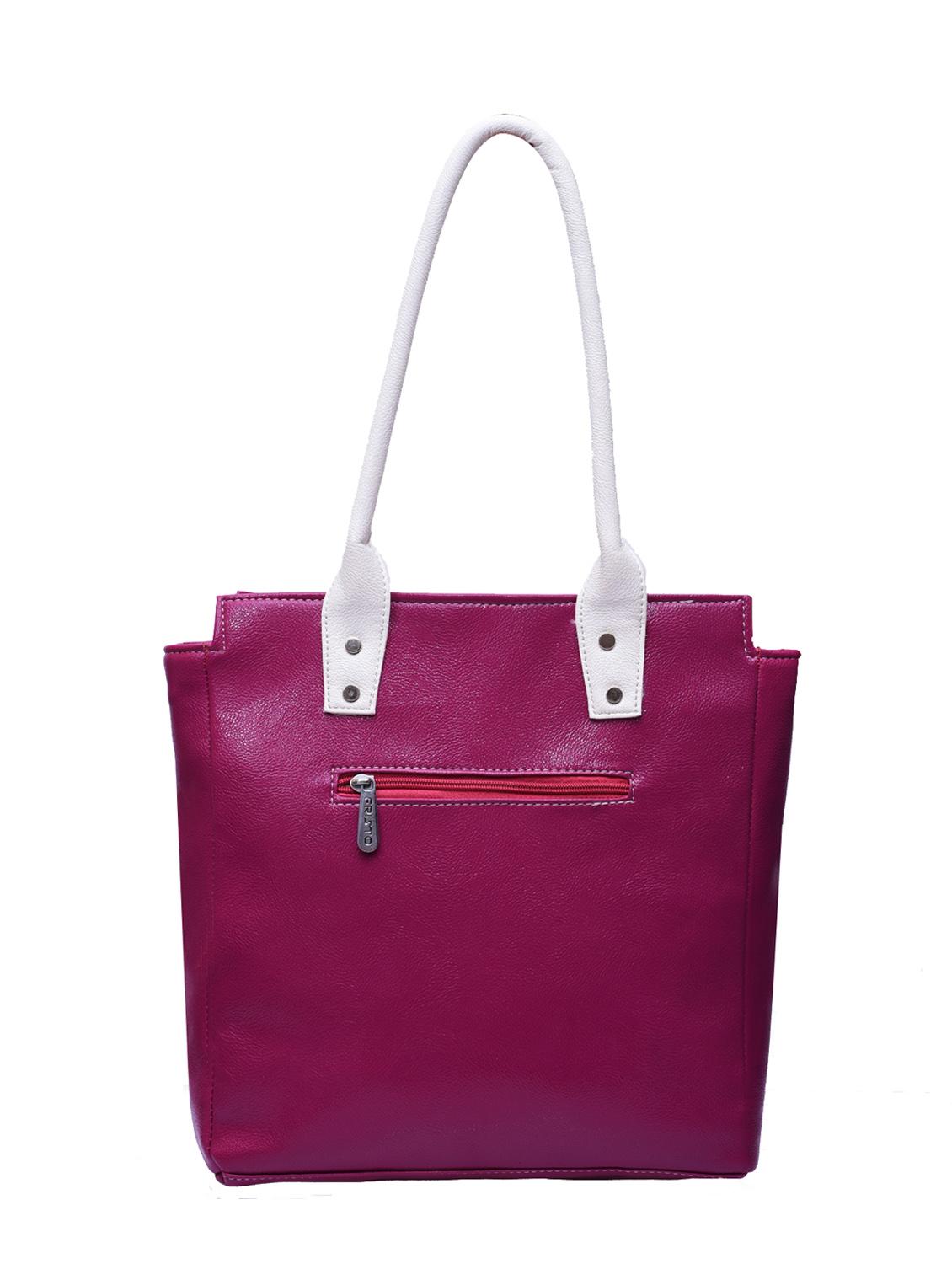 pink leatherette handbag - 13419820 - Zoom Image - 2