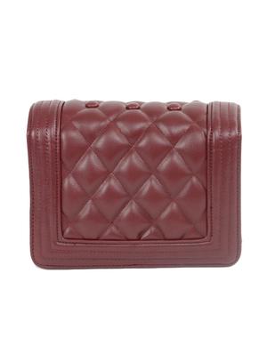 maroon leatherette sling bag - 13422048 - Standard Image - 2