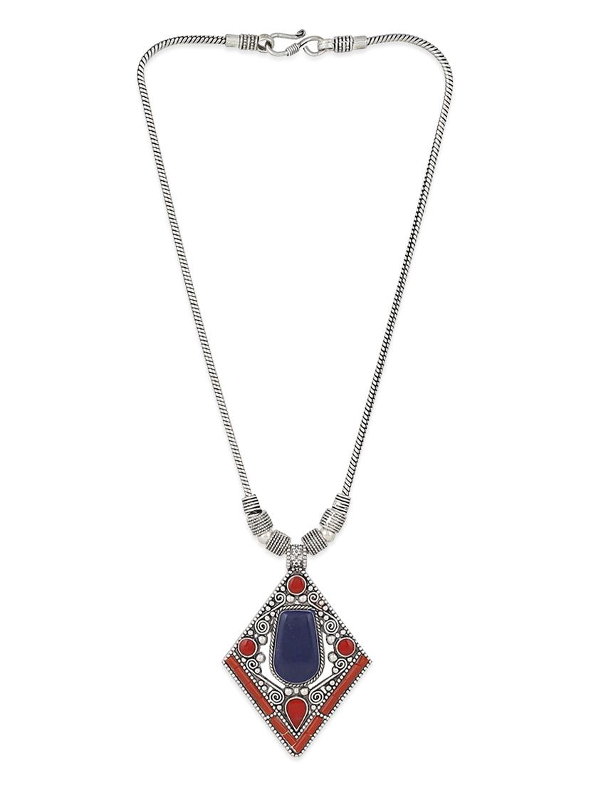 multi colored tribal necklace - 13422614 - Zoom Image - 2