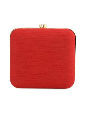 Red embellished box clutch - 13422660 - Standard Image - 2