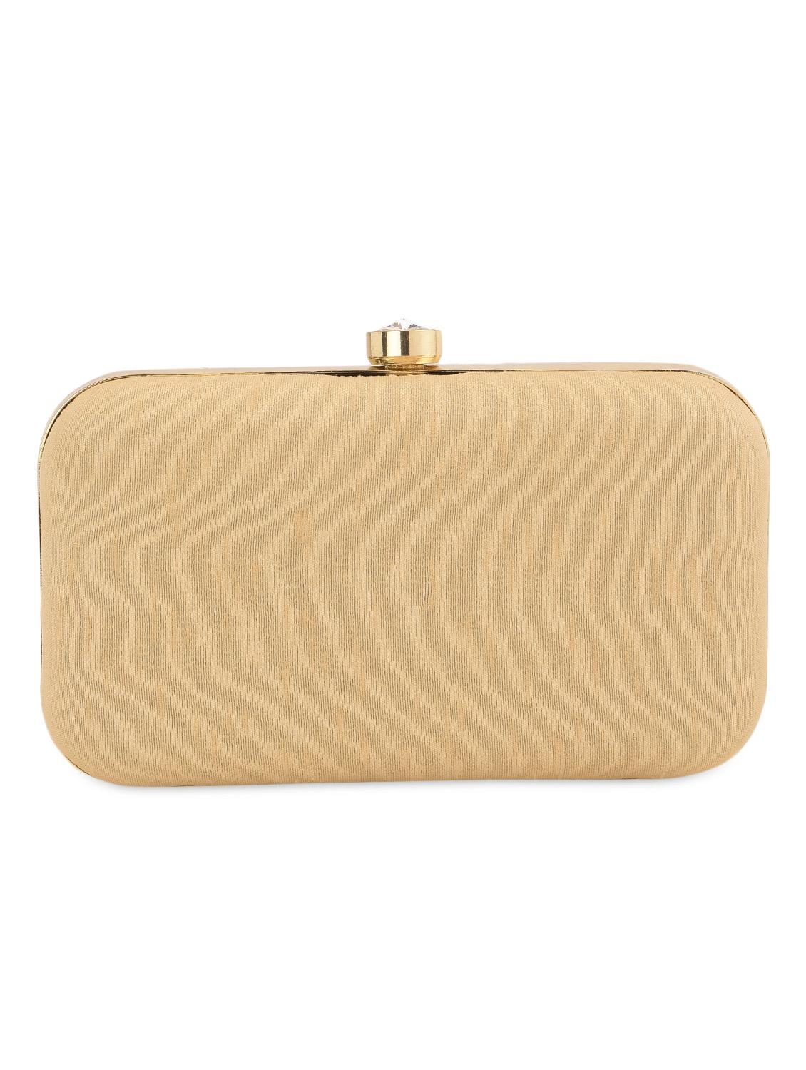 gold embellished box clutch - 13422666 - Zoom Image - 2