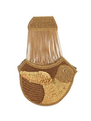 gold embellished shimmer clutch - 13422669 - Standard Image - 2