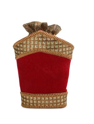 red velvet potli bag - 13422671 - Standard Image - 2