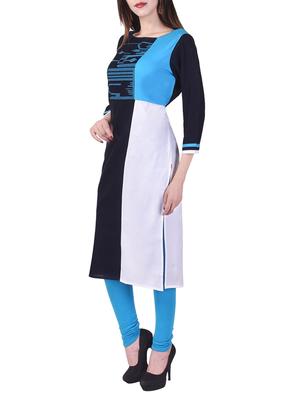 black cotton straight kurta - 13429214 - Standard Image - 2