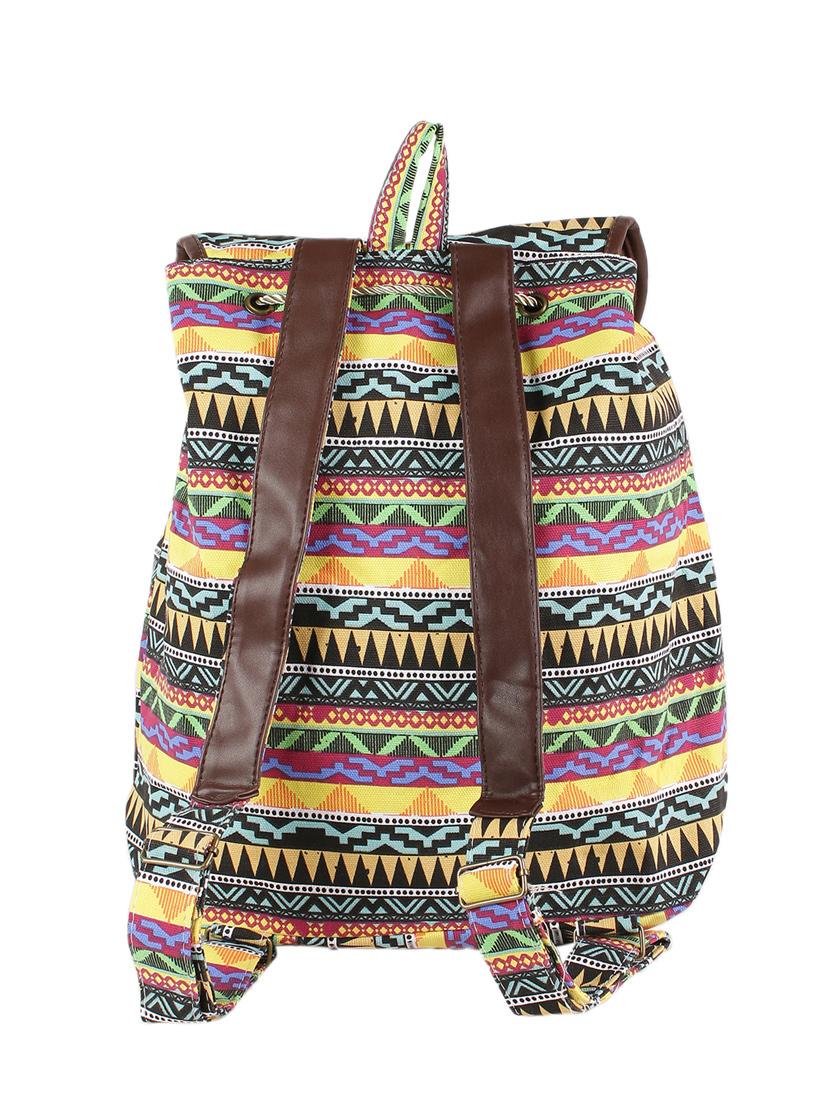 multi colored canvas backpack - 13431239 - Zoom Image - 2