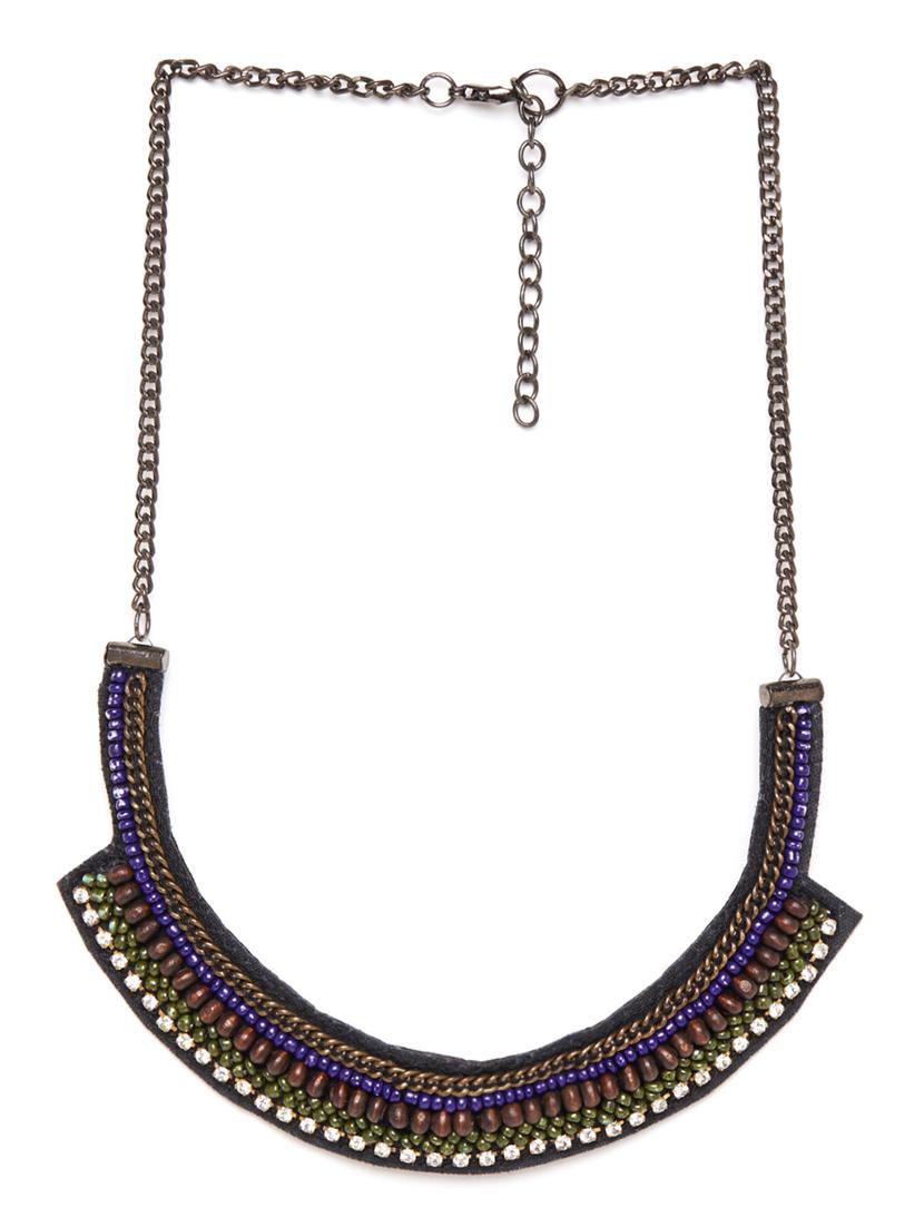 black metal short necklace - 13432592 - Zoom Image - 2