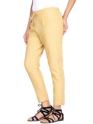 light yellow cigarette pants - 13441578 - Standard Image - 2