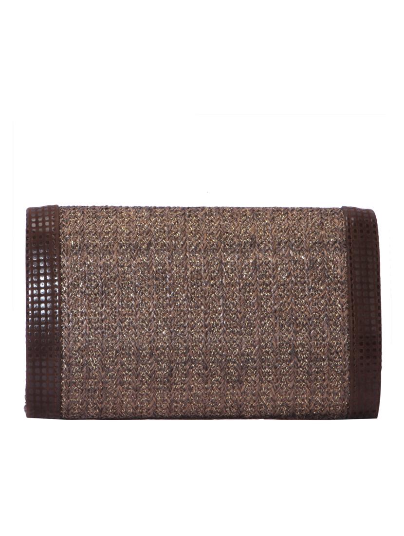brown leather clutch - 13444298 - Zoom Image - 2
