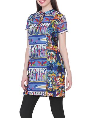 multi georgette printed regular kurti - 13447872 - Standard Image - 2