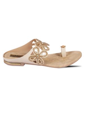 beige one toe sandal - 13448362 - Standard Image - 2