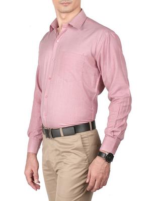 red cotton formal shirt - 13449976 - Standard Image - 2