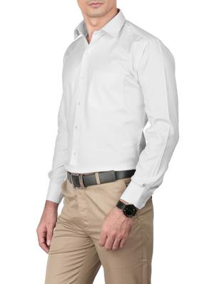 white cotton formal shirt - 13449977 - Standard Image - 2