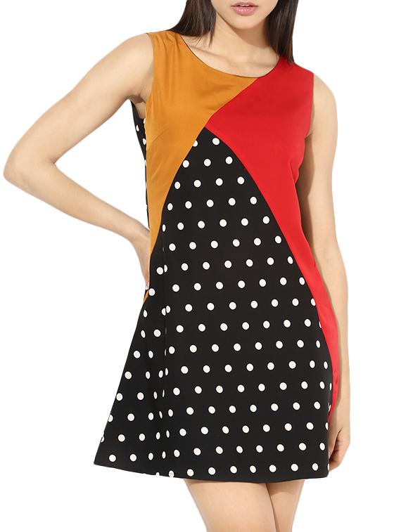 polka dot a-line dress - 13450752 - Zoom Image - 2
