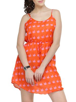 orange a-line dress - 13452439 - Standard Image - 2