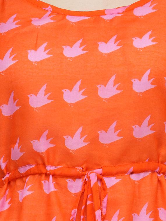 orange a-line dress - 13452439 - Zoom Image - 5