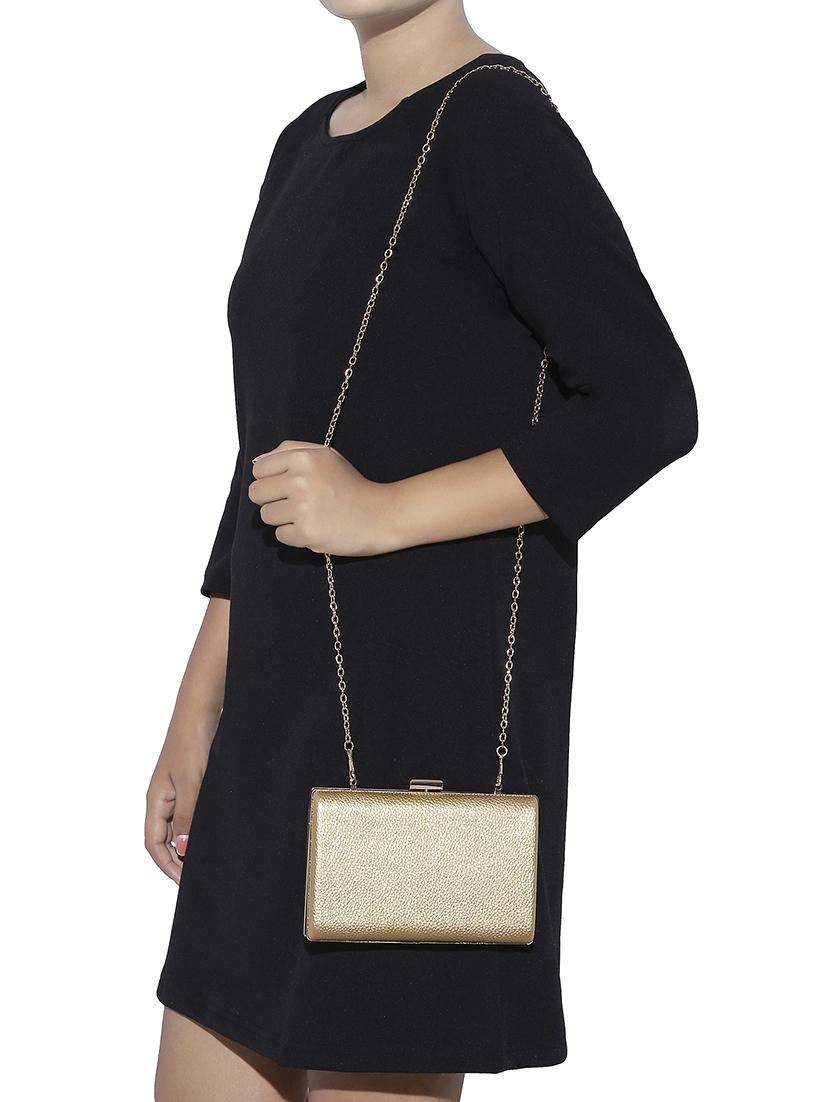 gold metal clutch - 13454996 - Zoom Image - 5