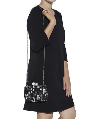 black metal clutch - 13454999 - Standard Image - 5