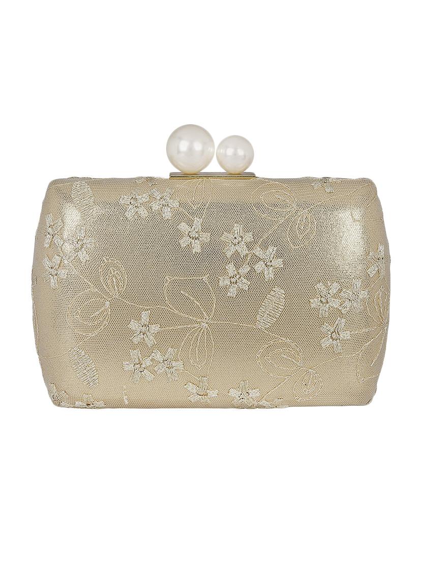 gold metal clutch - 13455000 - Zoom Image - 2