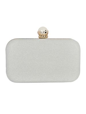 white metal clutch - 13455001 - Standard Image - 2