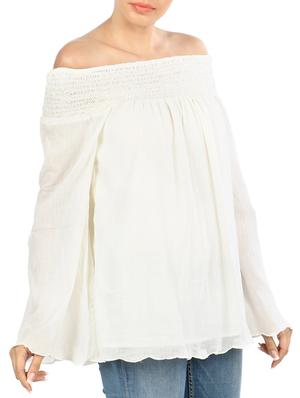 white cotton top - 13461100 - Standard Image - 2
