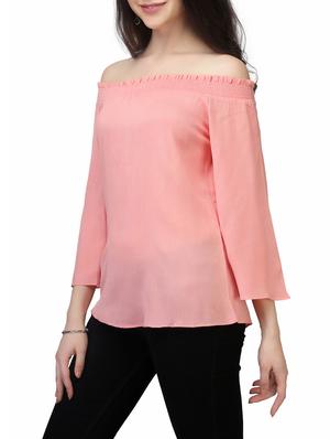 off shoulder bell sleeved top - 13464054 - Standard Image - 2