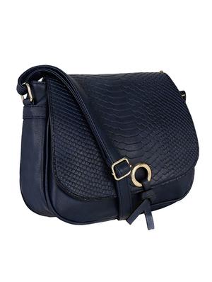 blue leatherette sling bag - 13464692 - Standard Image - 5
