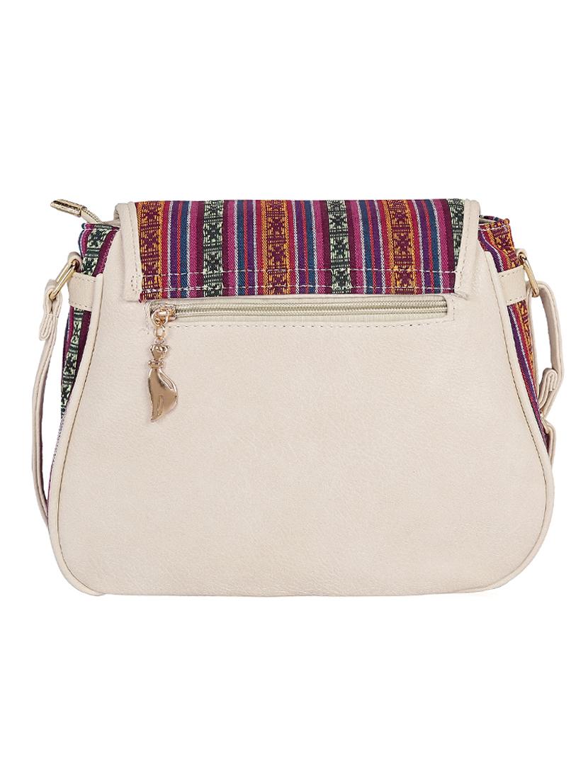 beige leatherette sling bag - 13464698 - Zoom Image - 2