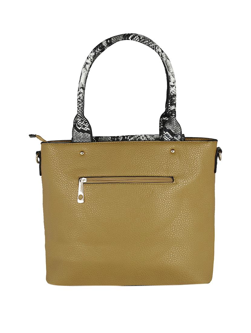 yellow leatherette handbag - 13466006 - Zoom Image - 2
