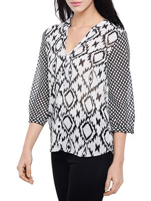 white georgette regular shirt - 13466685 - Standard Image - 2