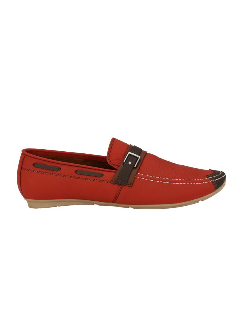 red Leather slip on loafer - 13473428 - Zoom Image - 2